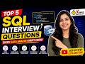 🚀 Top 5 SQL Interview Questions Every Data Analyst Must Know (Step-by-Step Solutions)