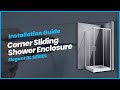 Install Elegant Corner Sliding Shower Enclosure | BL Series