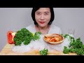 asmr lobster sashimi bibimbap mukbang eating sounds najin