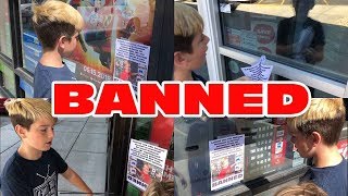 Kid Temper Tantrum BANNED At ALL Gamestops - Banned Flyers Posted At All Stores