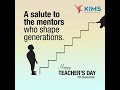 Happy Teacher's Day | KIMS Hospitals