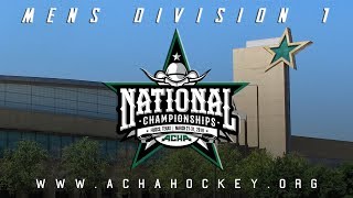 2019 ACHA Men's D1 National Championships Semifinals (Game 17): #2 MICHIGAN-DEAR vs #5 IOWA STATE