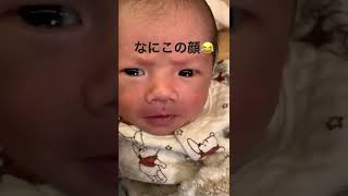 【新生児】全力で変顔します🤪