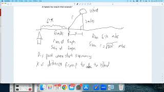 Swimming and Running Optimization Problem