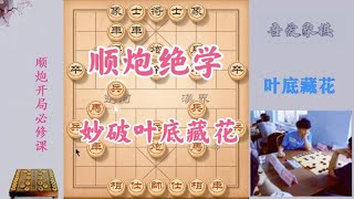 顺炮秘传绝学，妙破叶底藏花，连跳5步马，16回合对手就乖乖投降