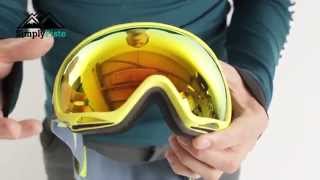 Anon Womens Tempest Goggle - Lemon Drop with Red Solex Lens - www.simplypiste.com