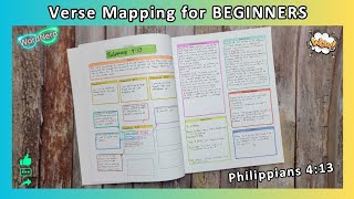 How to Study the Bible - Verse Mapping for BEGINNERS | The Bible Mapping System