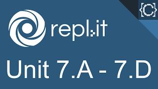 Units 7.A - 7.C | Lists | CodingBytes Python REPL.it speedrun
