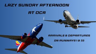 Lazy Sunday Afternoon Departures \u0026 Arrivals at DCA