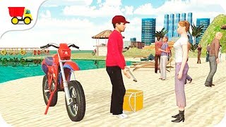 Bike Racing Games - Water Surfer - Fast Food Motorbike Delivery - Gameplay Android & iOS free games