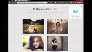3D Thumbnail Hover Effects Using CSS3 and jQuery