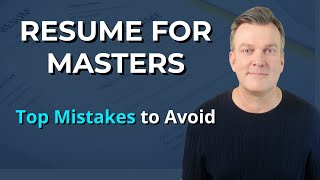 Resume for Masters Applications | Format, Examples & Common Mistakes