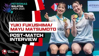 A fantastic start to 2025 for Yuki Fukushima and Mayu Matsumoto | #MalaysiaOpen2025