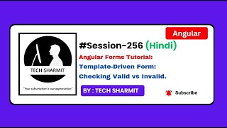 Template Driven Form - Valid vs Invalid in angular | Angular tutorial Hindi (Session-256)