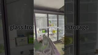 commercial glass door walk in display cooler for c-store