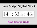JavaScript Projects for Beginners with Source Code | JavaScript Digital Clock With Seconds 😍
