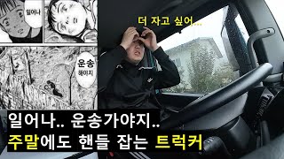 일어나.. 운송가야지.. 주말에도 핸들 잡는 트럭커|꼬마 기차 운송기