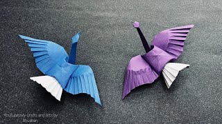 Origami Charming bird designed by me