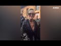 sharon stone ospite allo show di antonio marras a milano