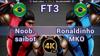 UMK3 - 🇧🇷 Noob.saibot vs RonaldinhoMKO 🇧🇷 FT3 / 4K 60 FPS #umk3 #ultimatemortalkombat3