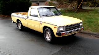 Vintage Toyota Diesel Pickup That Came To The Shop.