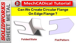 Can We Create Circular Flange On Edge Flange ?