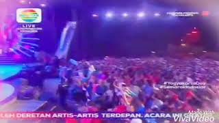 Rafli nangis saat duet dengan Ega Konser Yogyakarta, Ega dan Rafli (dik)