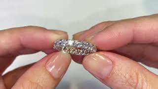 D Flawless Diamond Ring at 3.06 carats by Kat Florence KFD1071WG