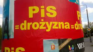 wojna plakatowa PiS PO