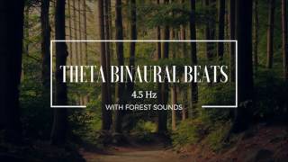 Binaural Beat Session With Forest Ambience for Deep Meditation, Relaxation, and Sleep (4.5 Hz)
