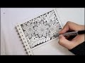 4 beautiful zentangle flower art how to draw zentangle flower art for beginners