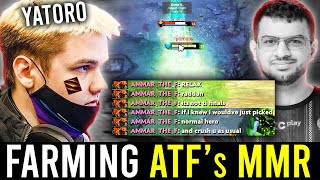 YATORO farming ATF's MMR in rank 2 Games in a row! - 