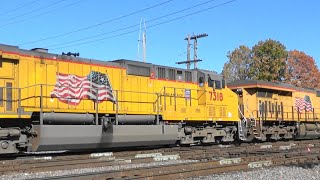 UP 8134 Leads a Coal Train, West Chicago, IL