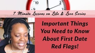 FIRST DATE RED FLAGS - Important Things to Watch For On First Dates