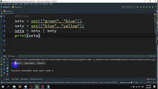 How to create a union of sets in Python