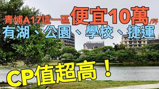 青埔A17重劃區一坪便宜10萬！公園學校捷運都有...台灣房地產 經國 洲子洋 八德擴大 小檜溪 中路 七期參考