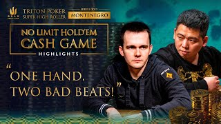 Incredible $1.3m Double Bad Beat in Cash Game from Triton Poker Montenegro 2019
