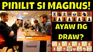 Pinilit si Magnus! Ayaw ng Draw sa World Champion? | Notkevich vs Carlsen Norwegian Team League 2022