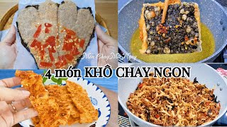 Top 4 món KHÔ CHAY NGON DỂ LÀM| Món Chay Mỗi| Vegetarian