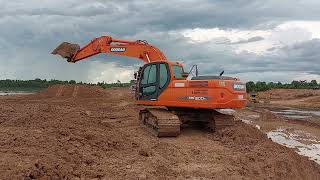 หนุ่มเมืองโสม DOOSAN DX200A กระบอกส้ม จัดเต็มอุ้ม งานแต่งสโลป excavator EP.8546