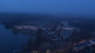 5531. Drottningholms slott (Drottningholm Royal Castle) Drone Stock Footage Video