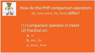 [Solved] How do the PHP comparison operators =, == , ===, !=, !== differ?