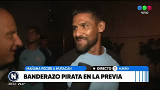 Multitudinario banderazo Pirata en la previa del debut