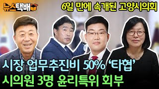 ⧫ 고양시의회 6일만에 속개 / 시장 업무추진비 50% 타협 / 김운남·원종범·엄성은 시의원 3명 윤리위 회부 ⧫ 《고양신문 뉴스택배 ep.179》