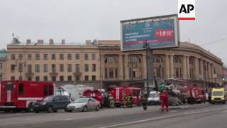 Russian emergency services at scene of attack