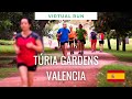 Valencia Túria Gardens Jardí del Túria | Virtual Run / Walk ASMR | Treadmill Workout Scenery | Spain