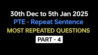 PTE Repeat Sentence (Part-4) Jan Exam Prediction | repeat sentence pte practice with answers. #pte