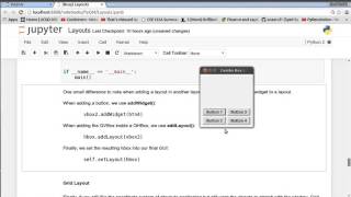 PyQt4 (Python GUI) 3: Layouts