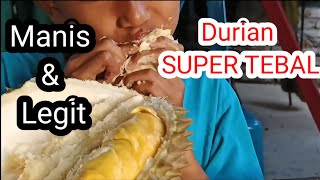 Mukbang MAKAN DURIAN SUPER TEBAL MANIS \u0026 LEGIT BIKIN KETAGIHAN!!