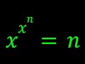 Solving an Interesting Exponential Equation